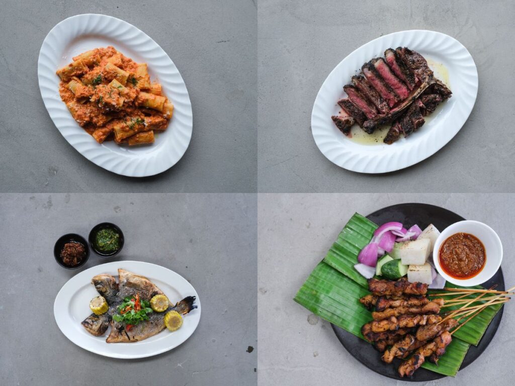 Singapore Sentosa countdown dining at Market Hall.