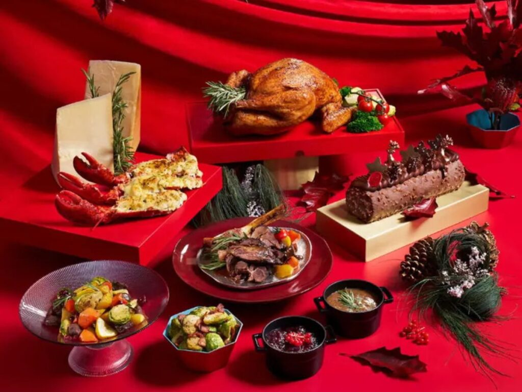 Couples share a special festive dinner for couples from Pan Pacific.