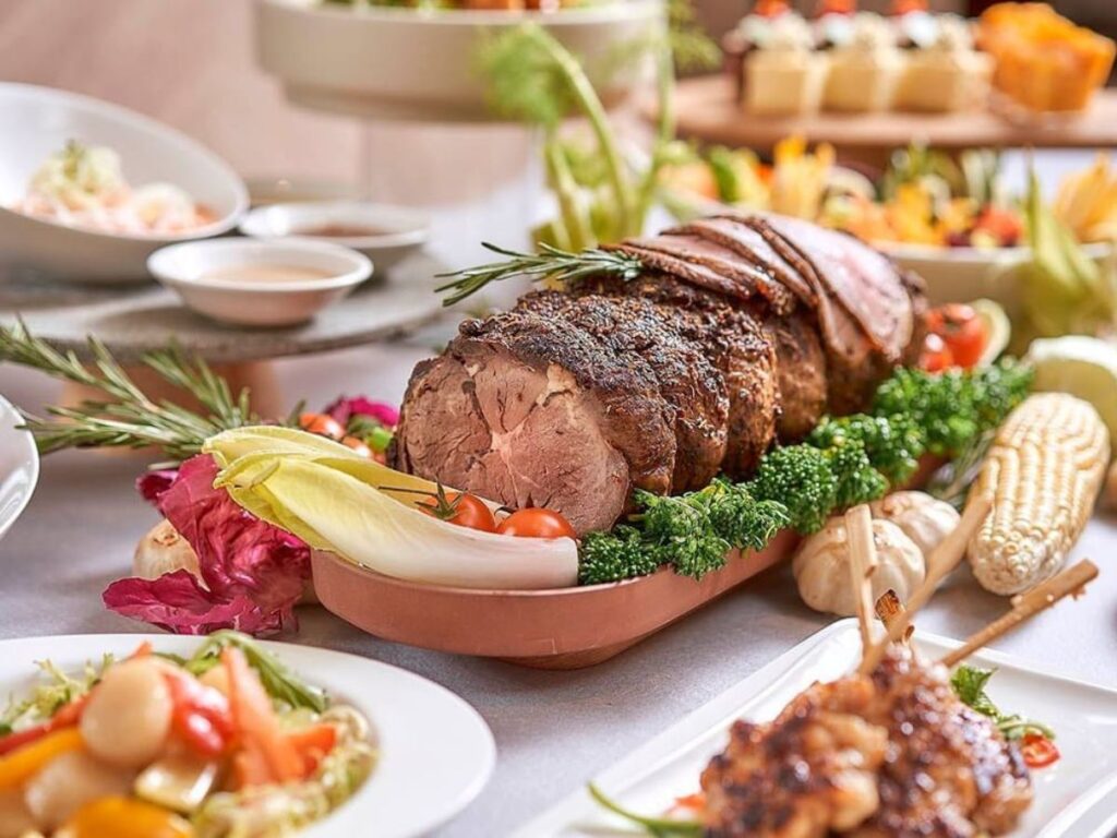Carlton Hotel Cafe Mosaic features popular Christmas buffet offers for couples.