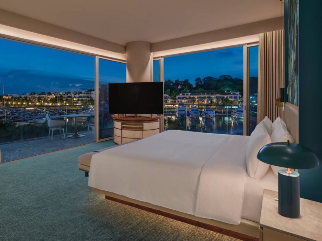 W Singapore suits Resort World Sentosa countdown plans.
