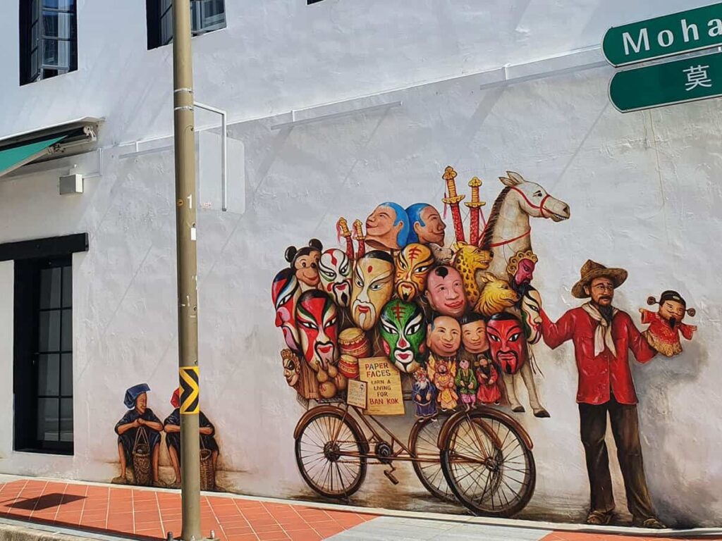 Chinatown street art one of the top chinatown singapore attractions
