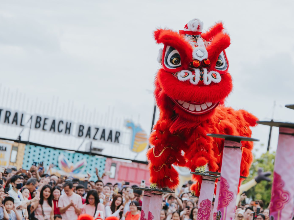 Lunar New Year party at Sentosa with festive installations and performances
