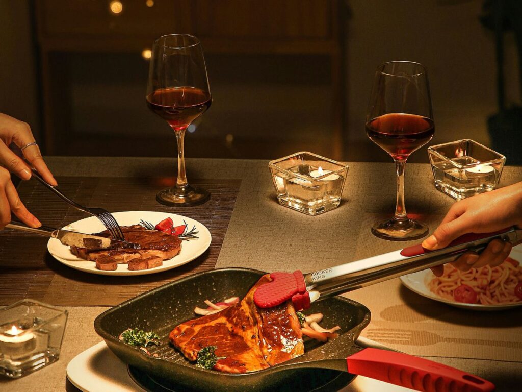 Home-cooked Valentine’s Day meal as a meaningful gift idea for men