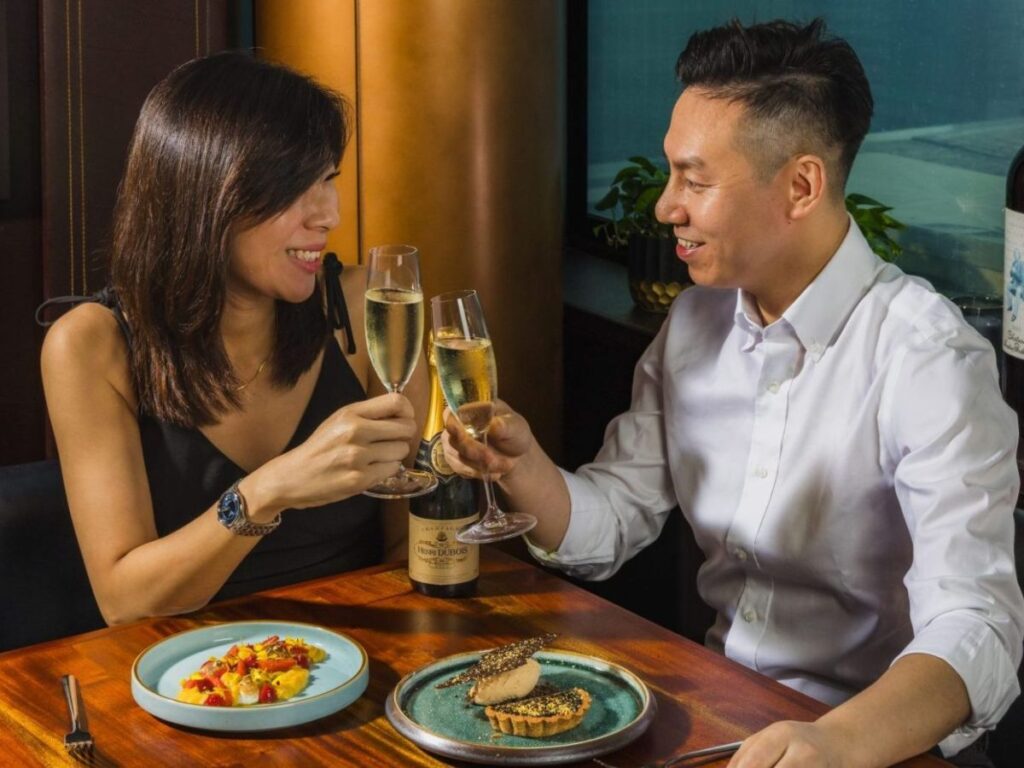 LeVeL33 Valentine’s Day fine dining Singapore with Marina Bay skyline views