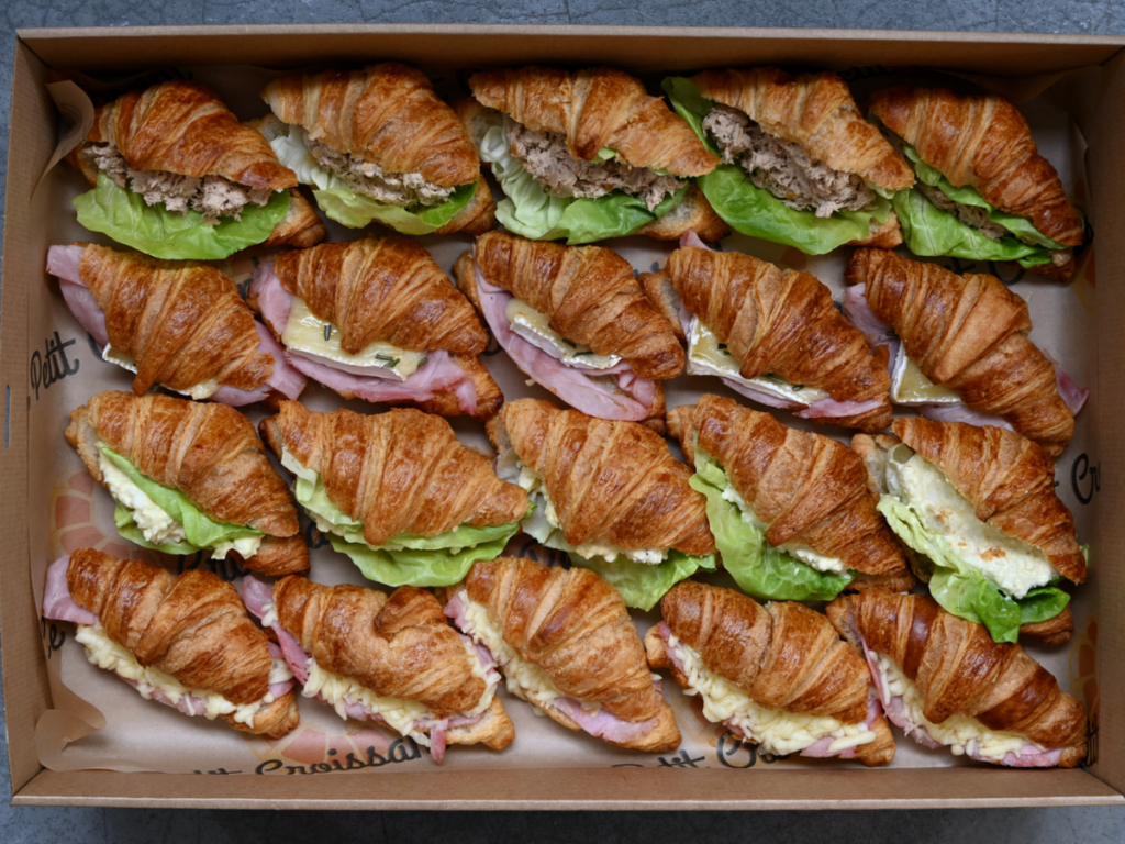 romantic brunch at home singapore with croissants and coffee couple setup
