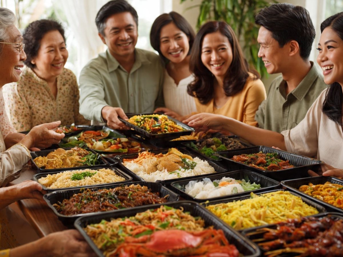 home buffet gathering