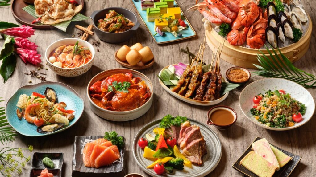 Affordable hotel buffet spread in Singapore