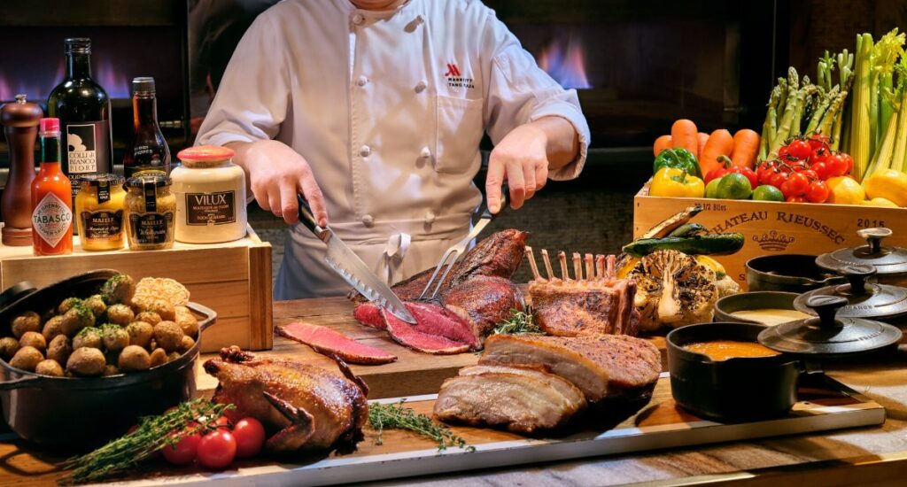 Live carving station at Crossroads Buffet, Singapore Marriott Tang Plaza Hotel