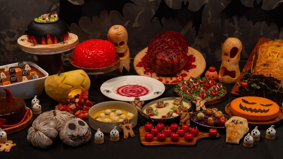 Halloween themed buffet spread in Singapore 2026