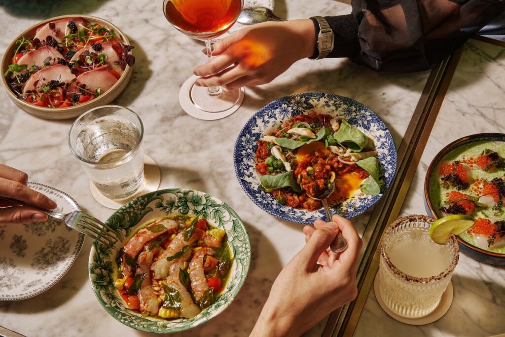 Shared plates and cocktails at Marcy's