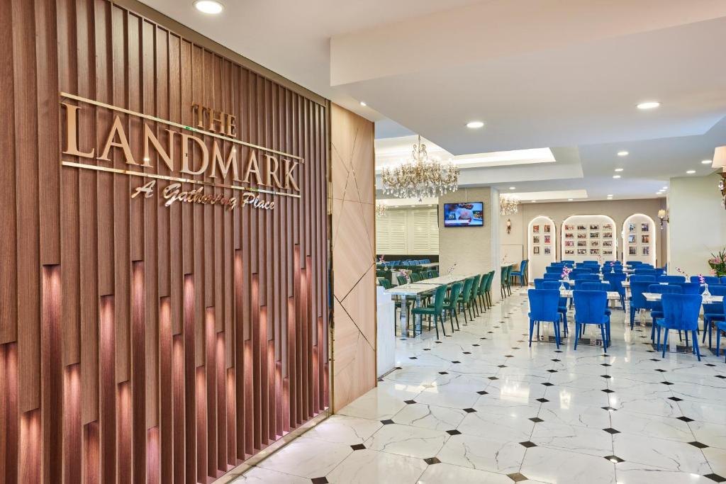 Entrance of The Landmark halal buffet restaurant at Village Hotel Bugis